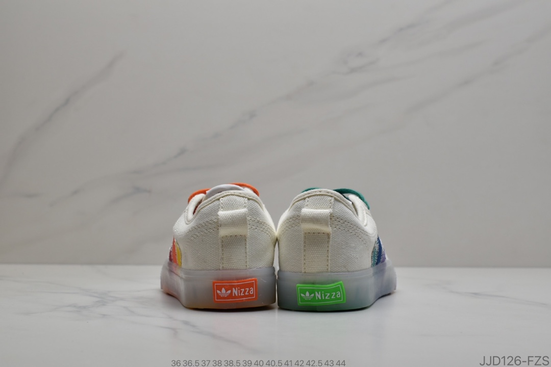 130 公司级Adidas 阿迪达斯NIZZA M 低帮校园休闲帆布板鞋 货号：FX3795