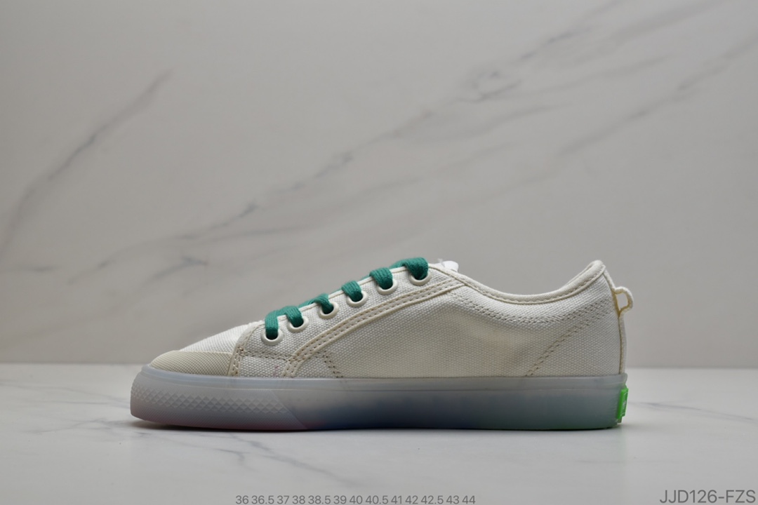 130 公司级Adidas 阿迪达斯NIZZA M 低帮校园休闲帆布板鞋 货号：FX3795