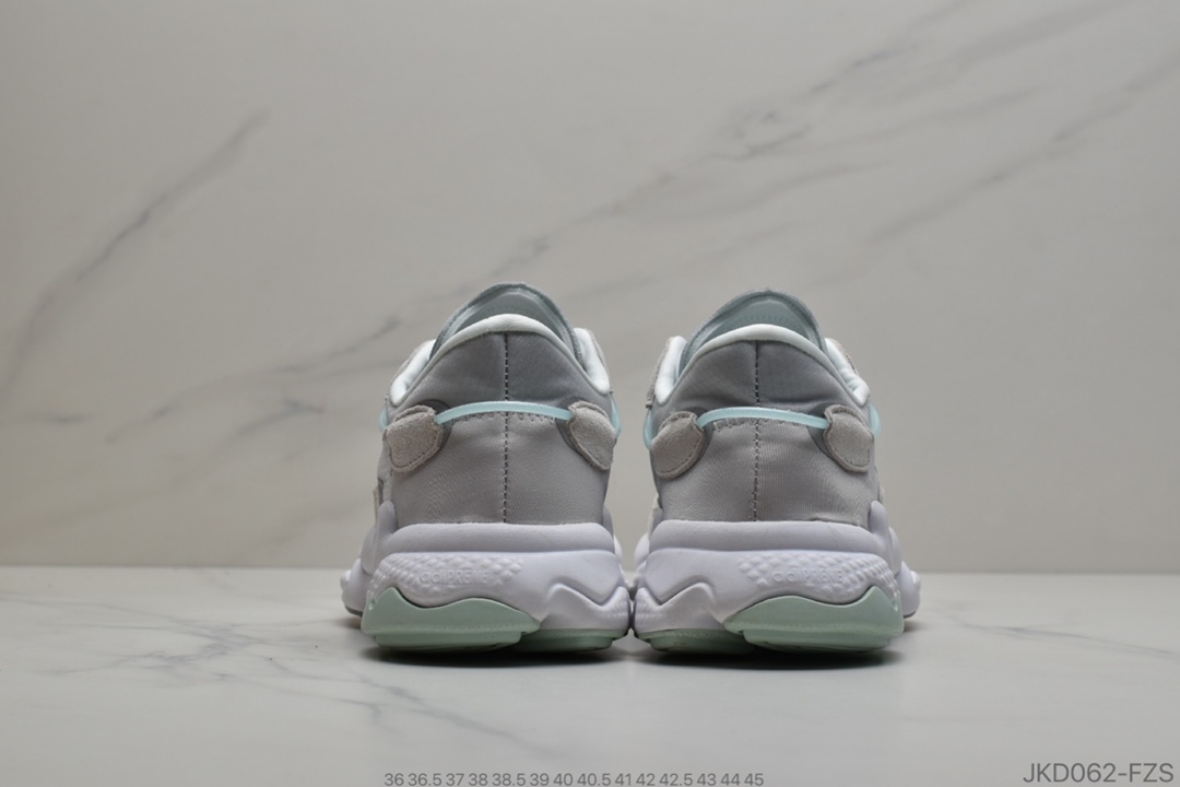 160 公司级Adidas阿迪达斯三叶草OZWEEGO薄荷绿2020年夏季神仙新色Adidas 阿迪达斯 Ozweego 复古休闲运动鞋 FX3821