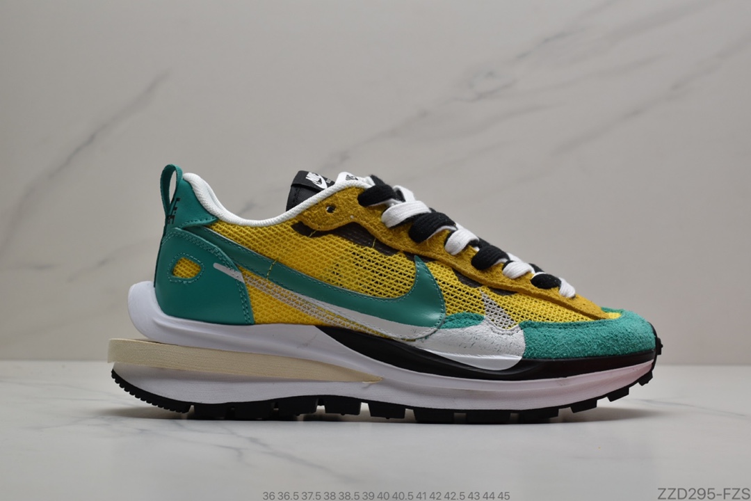 250 sacai x Nike Pegasus VaporFly SP”Green/Yellow/Black/White” 混合马拉松构解前卫变形三层底休闲运慢动跑鞋BV0073-001