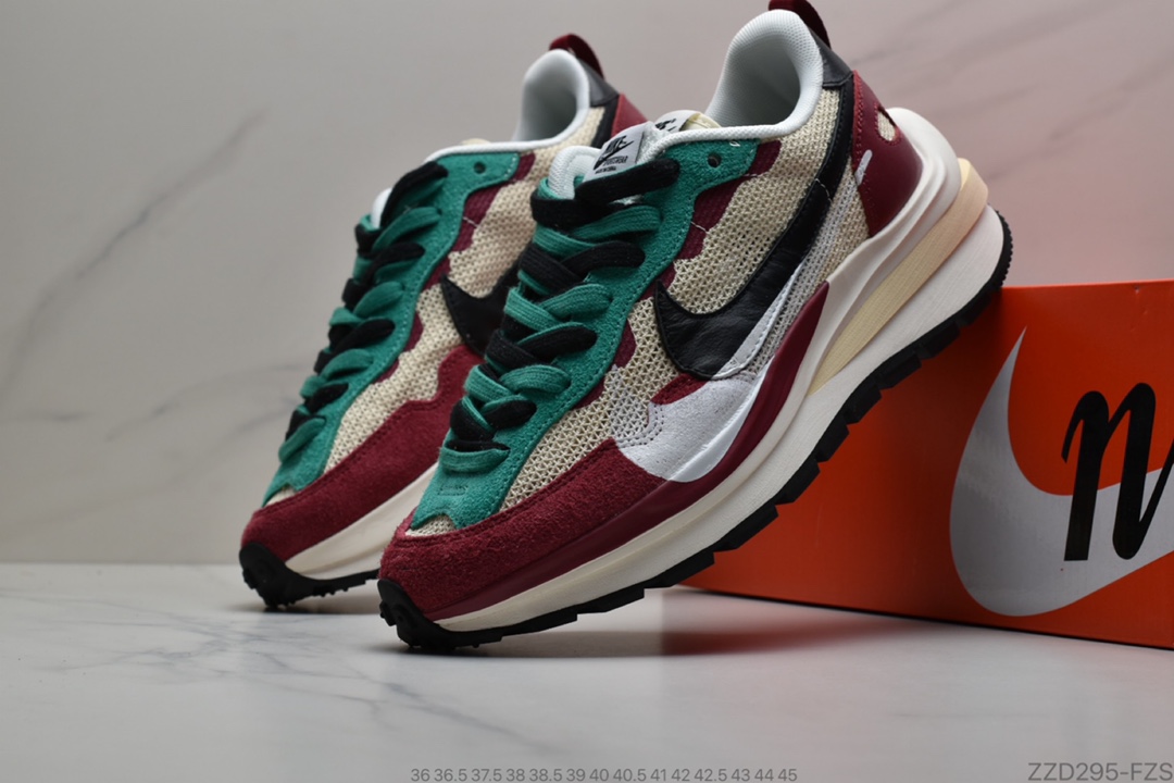 250 sacai x Nike Pegasus VaporFly SP”Green/Yellow/Black/White” 混合马拉松构解前卫变形三层底休闲运慢动跑鞋BV0073-001