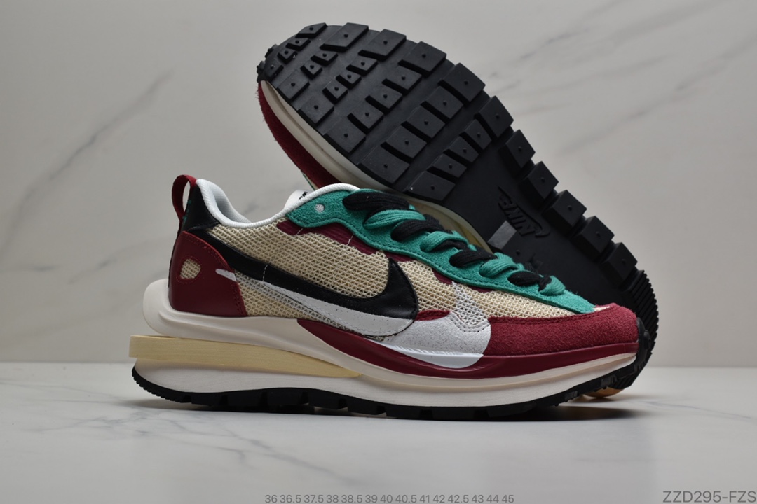 250 sacai x Nike Pegasus VaporFly SP”Green/Yellow/Black/White” 混合马拉松构解前卫变形三层底休闲运慢动跑鞋BV0073-001