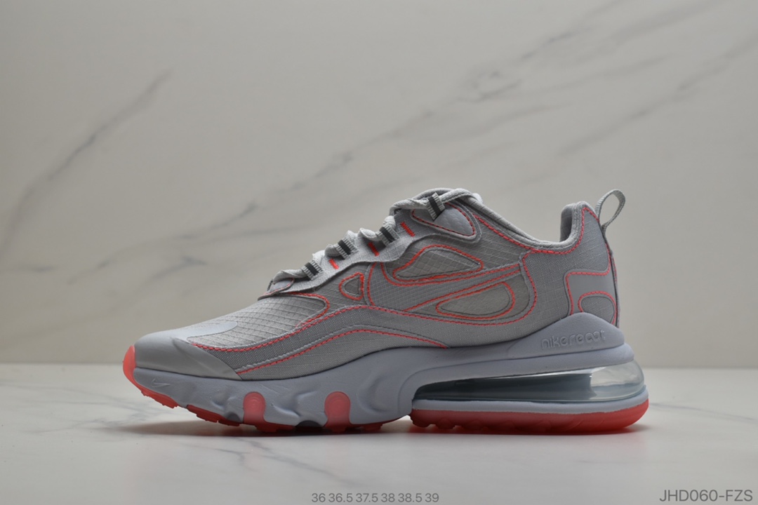 190 公司级Nike React Air Max 270 React  高盾桥网系纱列 机半能气跑垫步鞋CQ6549-100