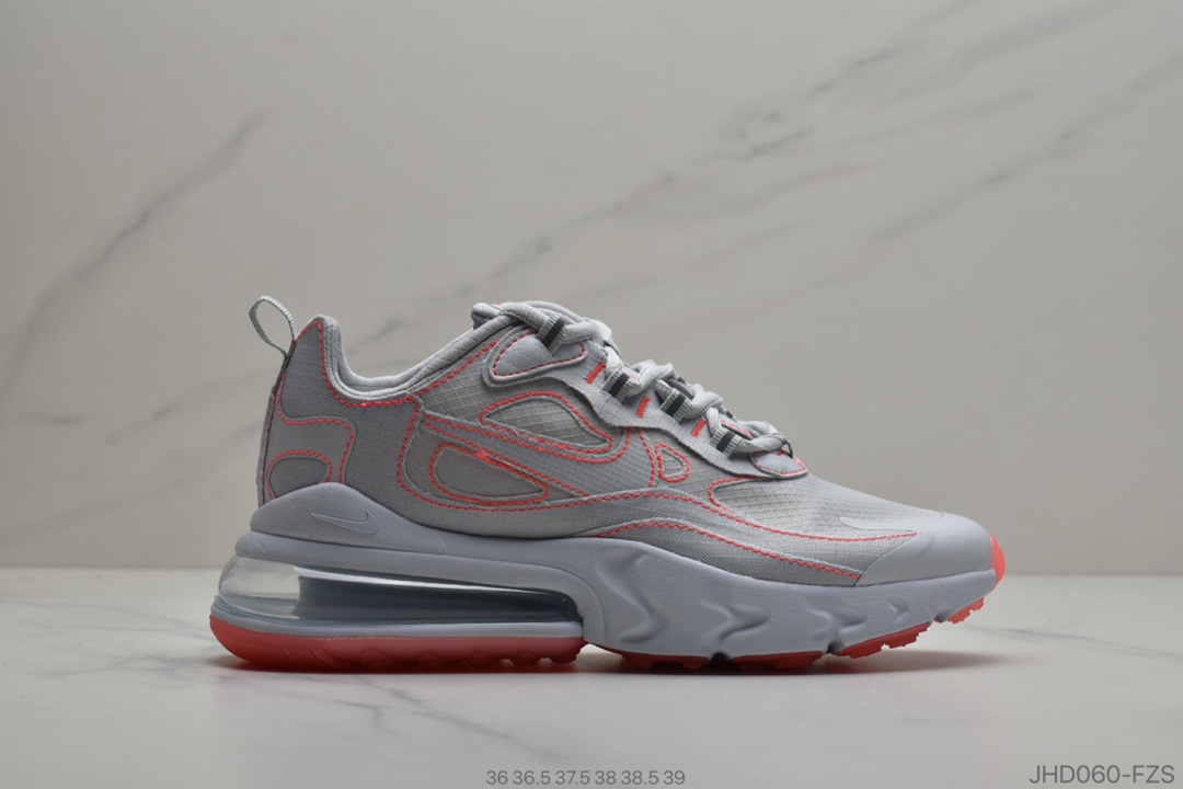 190 公司级Nike React Air Max 270 React  高盾桥网系纱列 机半能气跑垫步鞋CQ6549-100