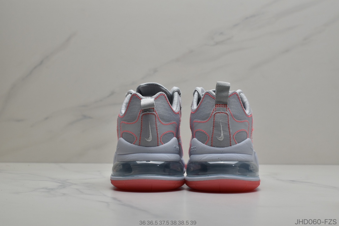 190 公司级Nike React Air Max 270 React  高盾桥网系纱列 机半能气跑垫步鞋CQ6549-100