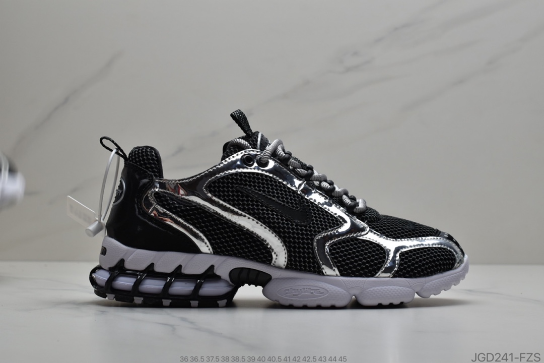180 公司级Stussy x Air Zoom Spiridon CG 2 六层组合超级联名 沙漠黄复古跑步鞋 CQ5486-200