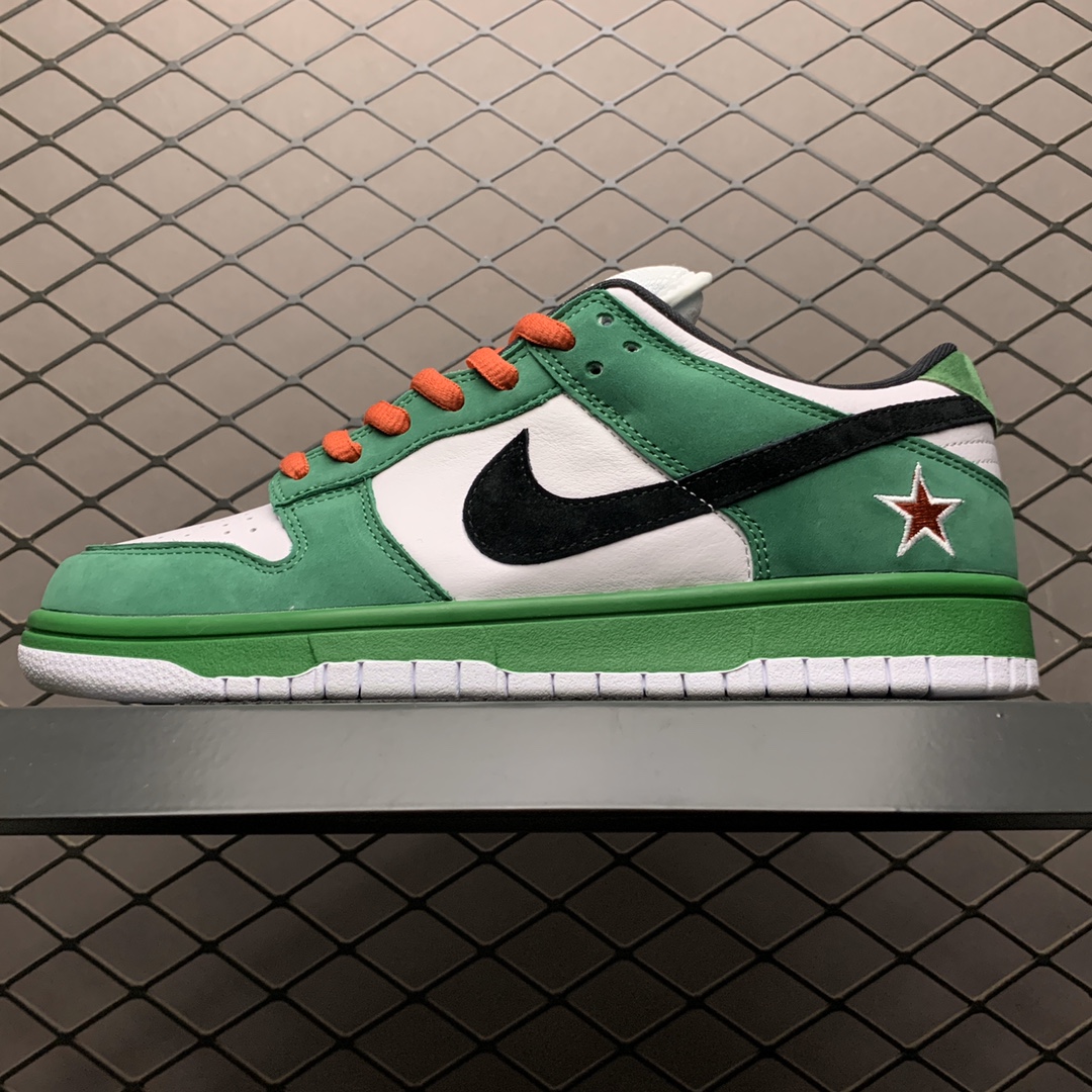 330 纯原版本Nike Dunk SB LoW Heineken 喜力 超限量款 低帮运动休闲板鞋 304292-302