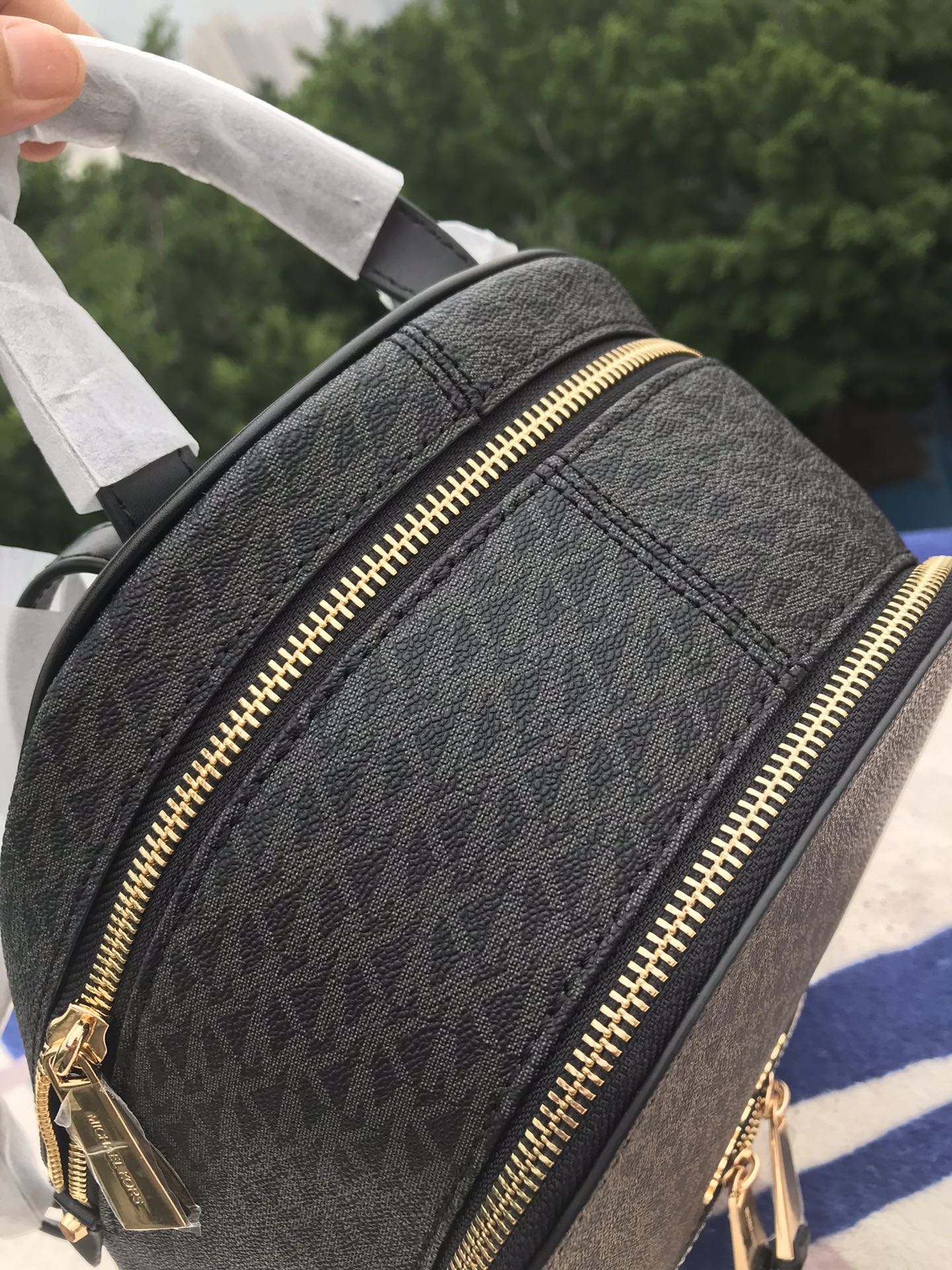 Michael Kors MK背包2拼皮3拼色