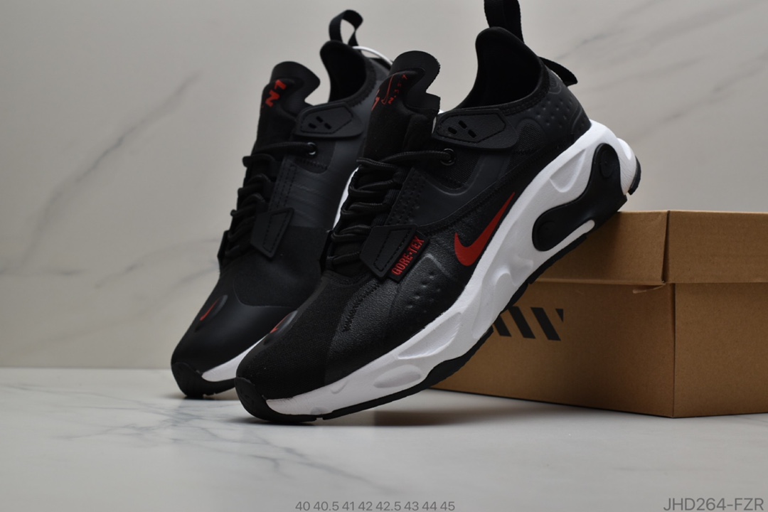 190 公司级耐克 Nike React-Type GTX 白黑机能防水系列 休闲缓震运动慢跑鞋官方货号BQ4737-008
