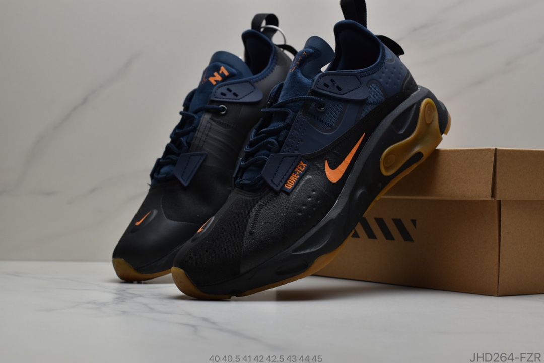 190 公司级耐克 Nike React-Type GTX 白黑机能防水系列 休闲缓震运动慢跑鞋官方货号BQ4737-008