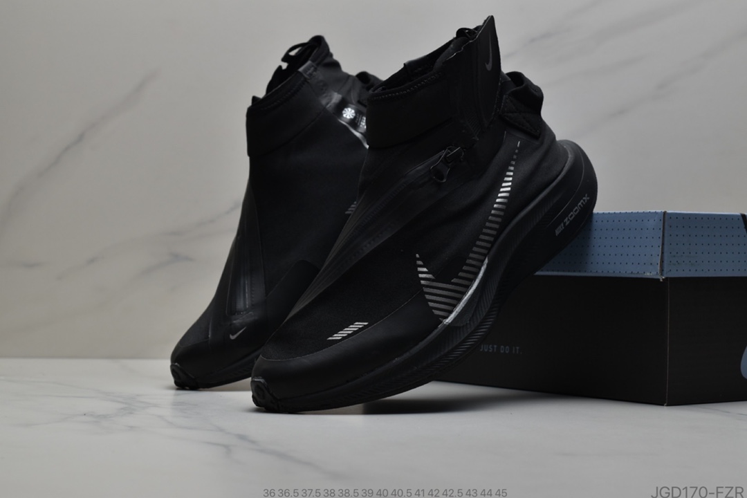 180 公司级Nike Zoom Pegasus 35 Turbo Shield 登月35代 防水透气缓震跑步鞋“黑荧光绿白” 货号：BQ1896 600