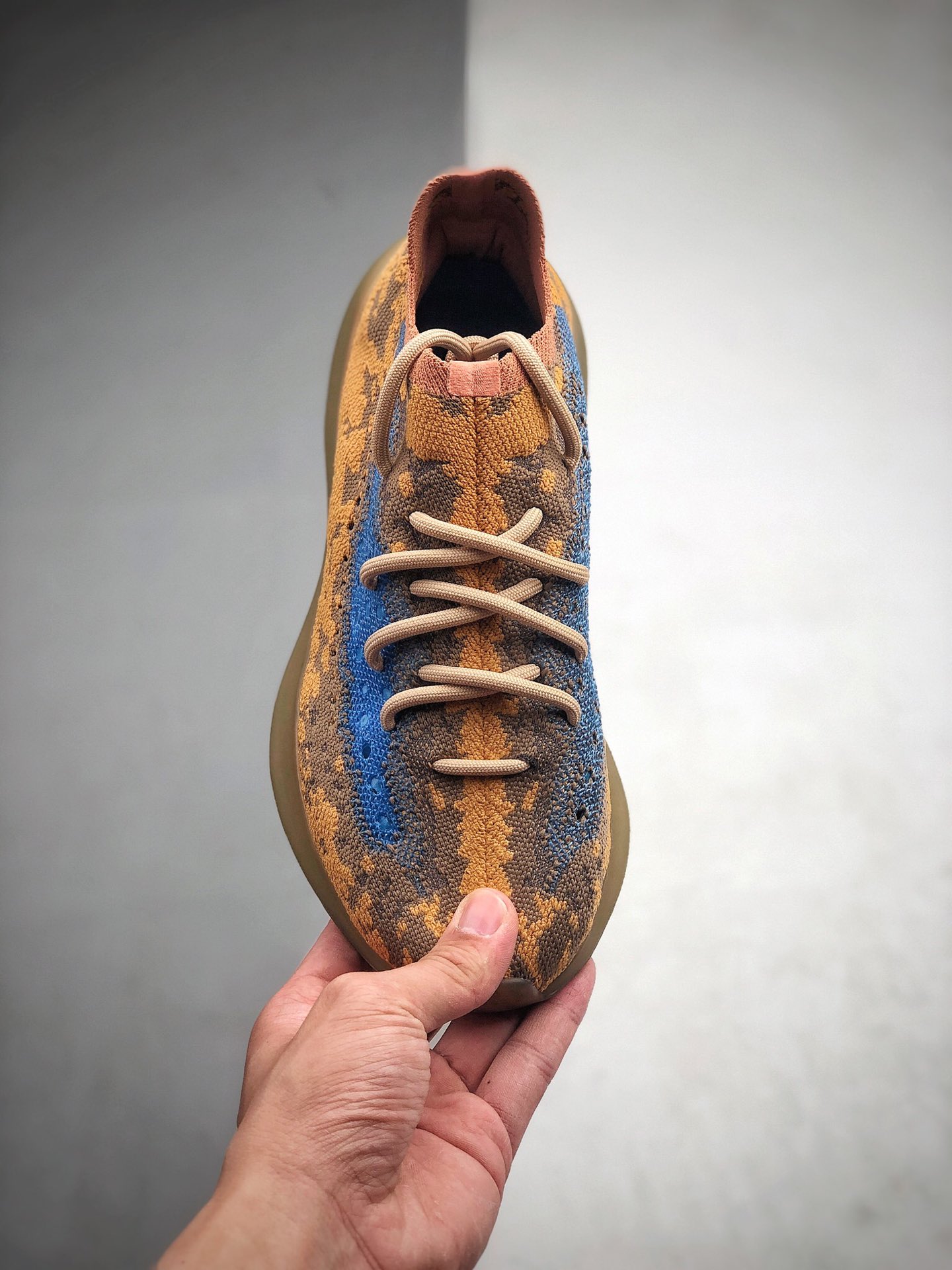 500  Adidas 阿迪达斯 Yeezy 380 Boost ” Blue Oat ”椰子380新配色出货 货号：Q47306