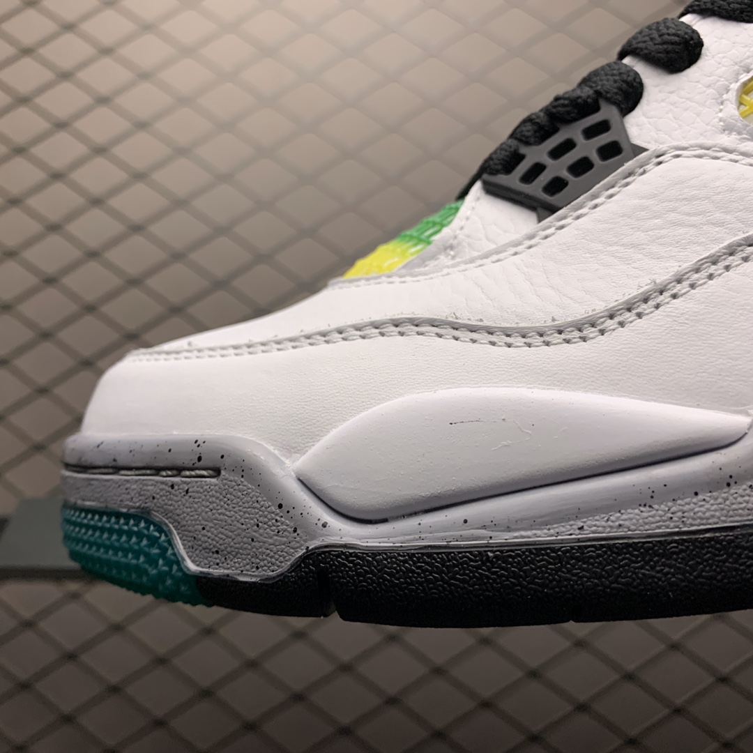380 Air Jordan 4 Retro AJ4 乔4 彩虹 男子文化篮球鞋AQ9129-100 头层皮真标品质