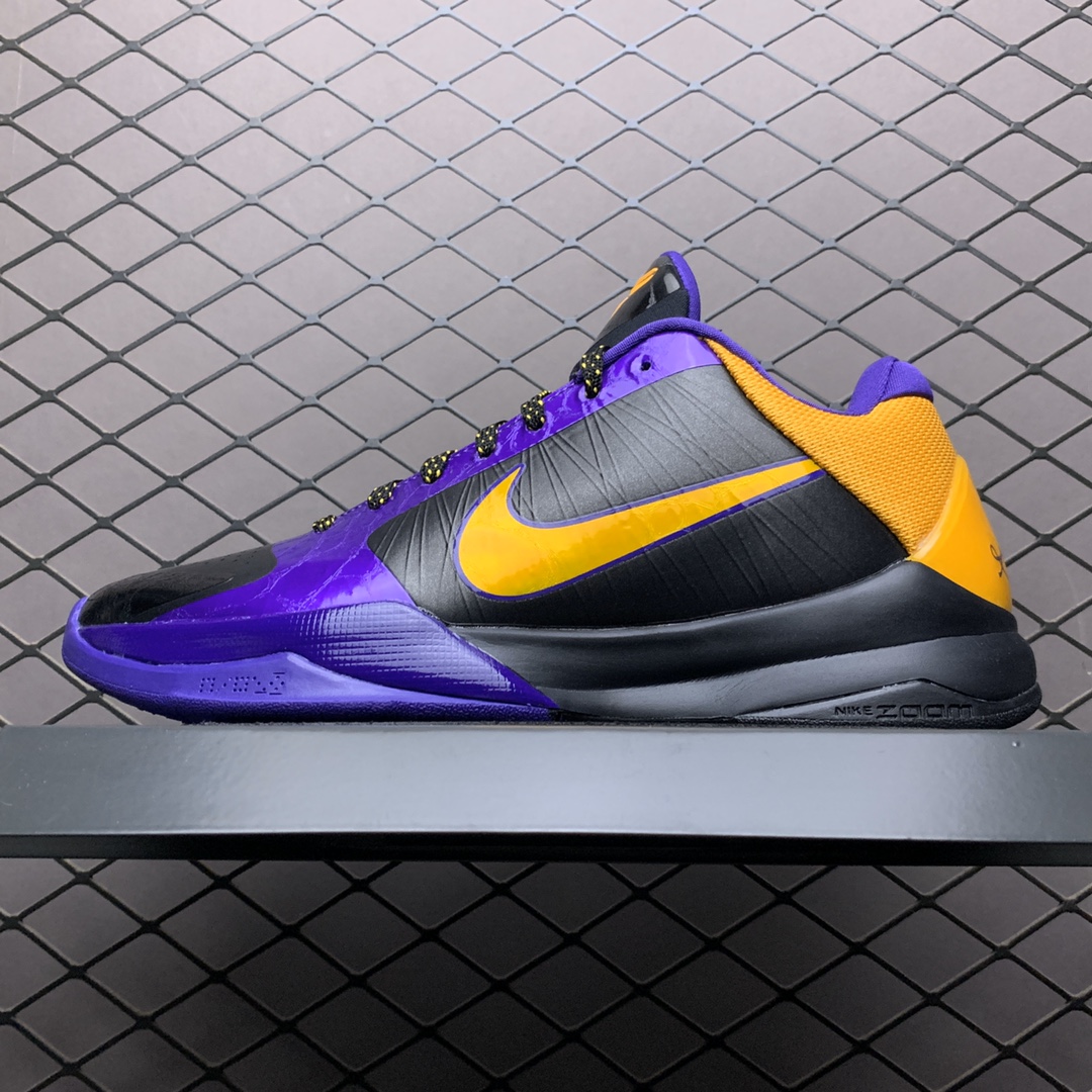 290 纯原版本 Nike Zoom KOBE 5 科比5代 男子实战篮球鞋 386430-071 紫金王朝