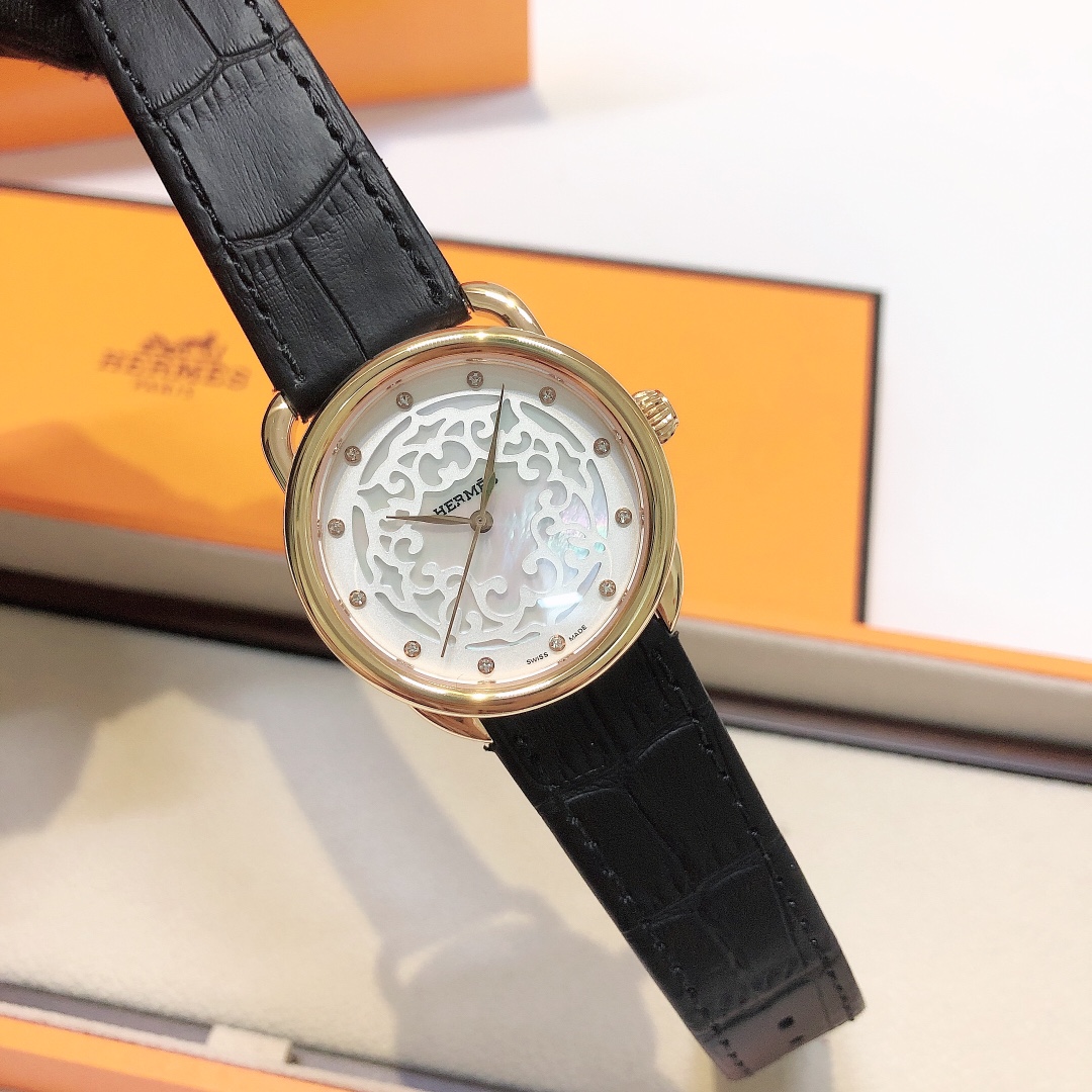 Hermes Watch Blue Quartz Movement