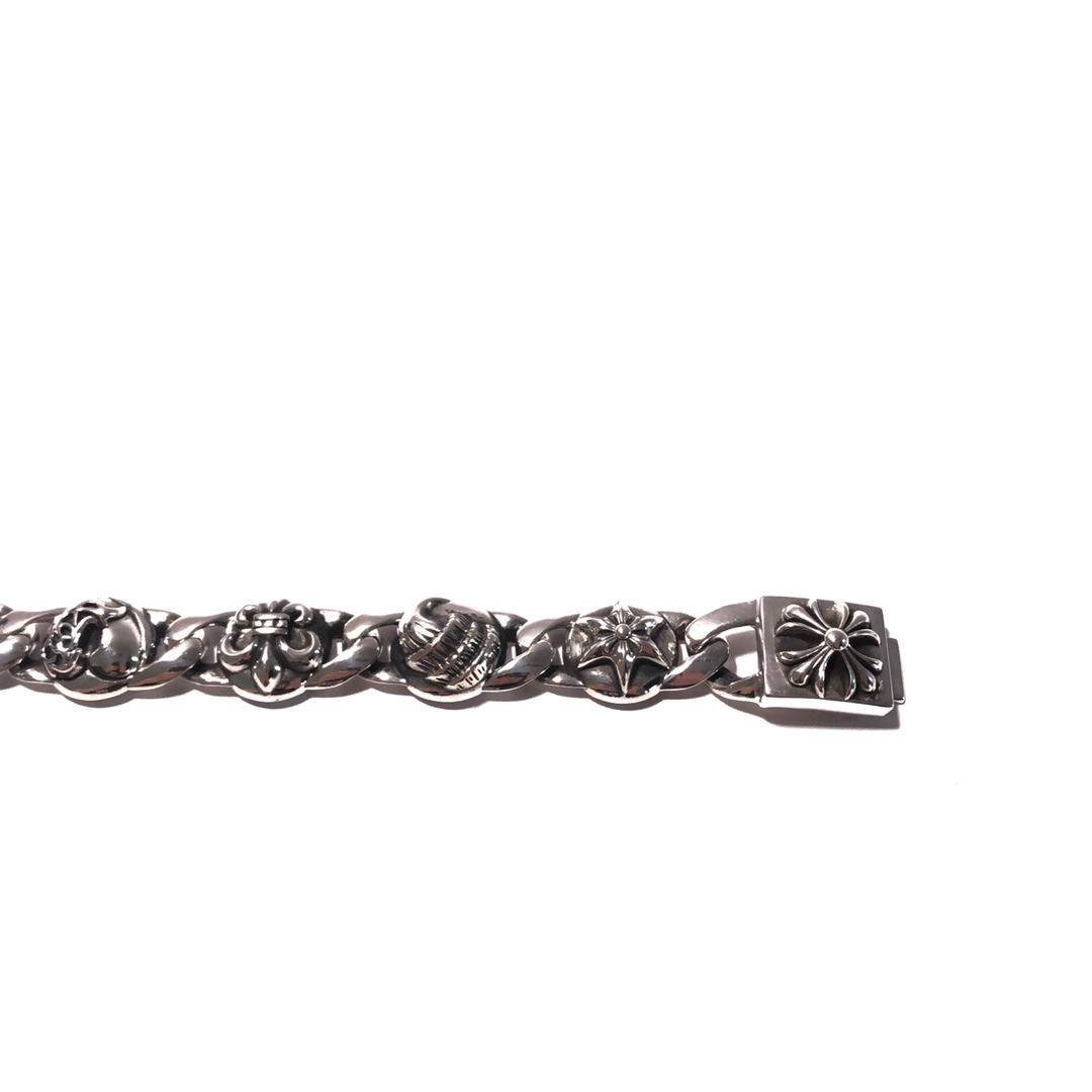 Chrome Hearts MZ出品， 开版 【新品推荐】 𝘾𝙝𝙧𝙤𝙢𝙚𝙃𝙚𝙖𝙧𝙩𝙨克罗心 Mutil Link粗手链