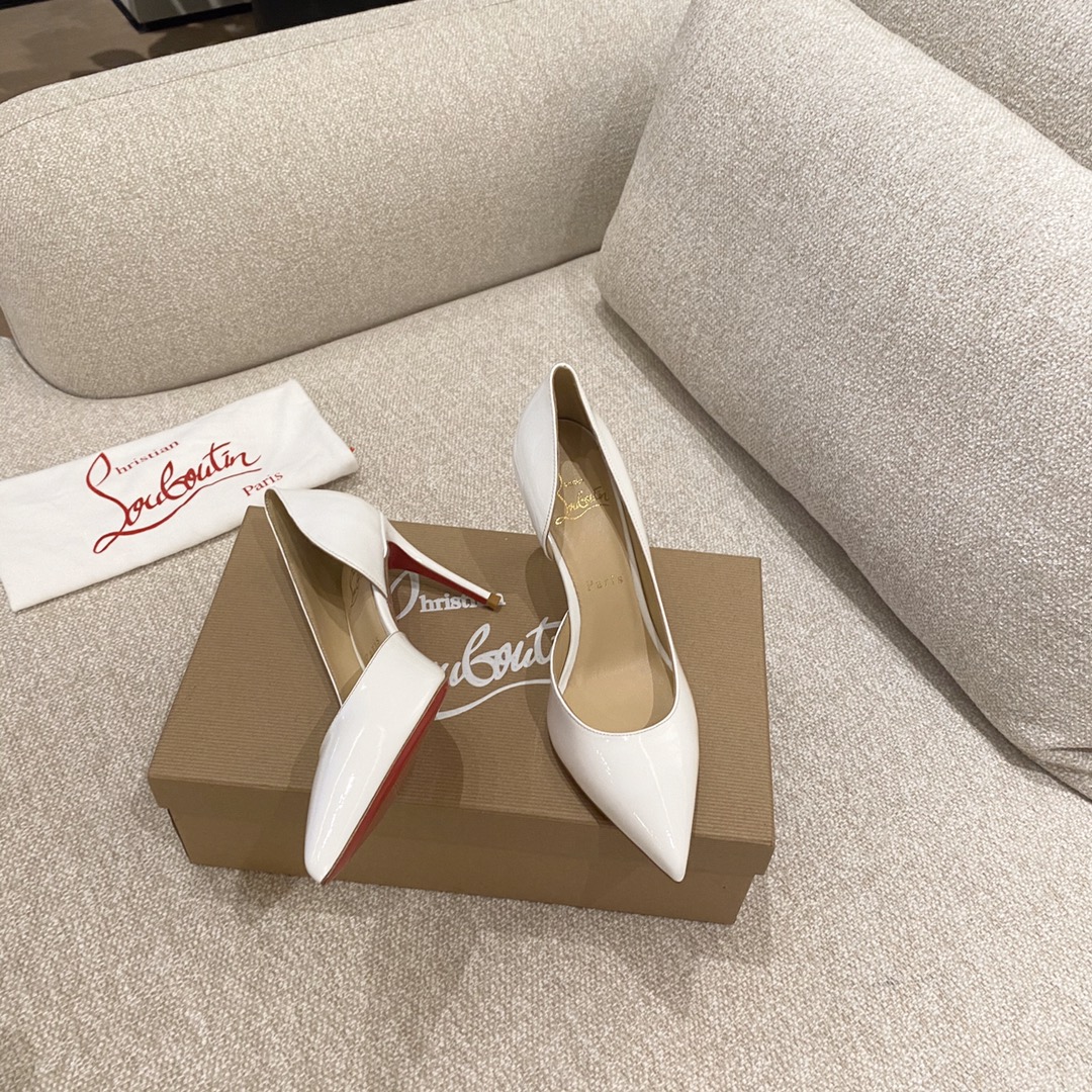 『Side Hollow Big Red』8.5cm Christian Louboutin CL Side Hollow Serie versión superior, recepción para