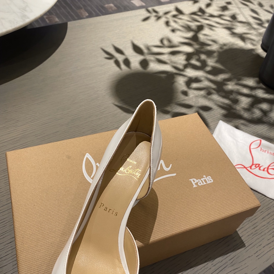 『Side Hollow Big Red』8.5cm Christian Louboutin CL Side Hollow Serie versión superior, recepción para
