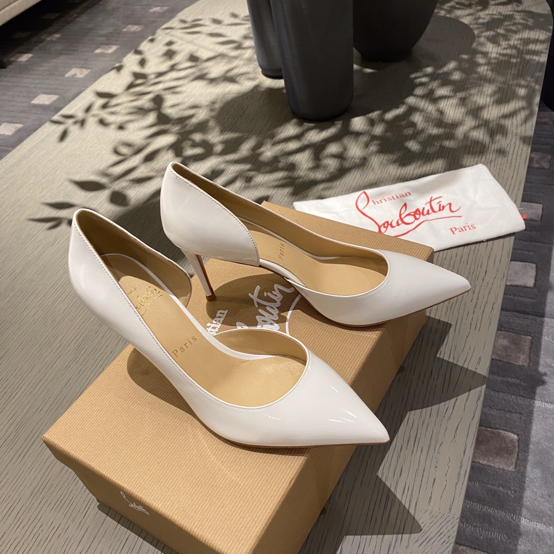 『Side Hollow Big Red』8.5cm Christian Louboutin CL Side Hollow Serie versión superior, recepción para