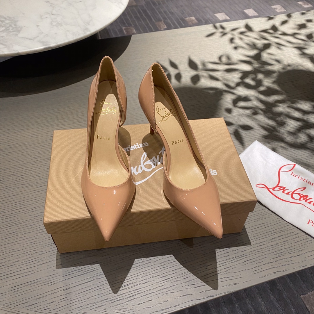 『Side Hollow Nude』8.5cm Christian Louboutin CL Side Hollow serie versión superior, bienvenido a comp