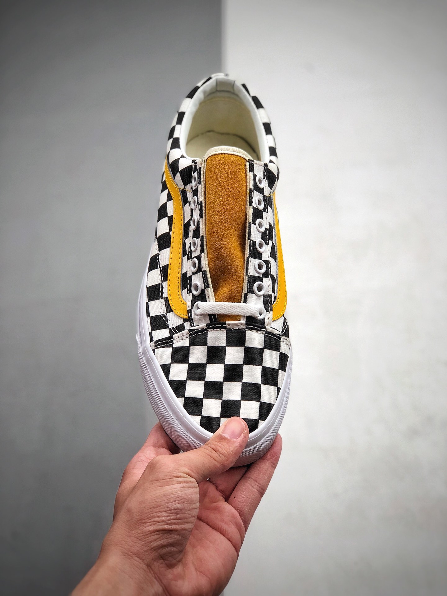 160 万斯 Vans Old Skool 原盒真标 硫化工艺 黑白棋盘格 限定配色 低帮街头滑板 QQ12