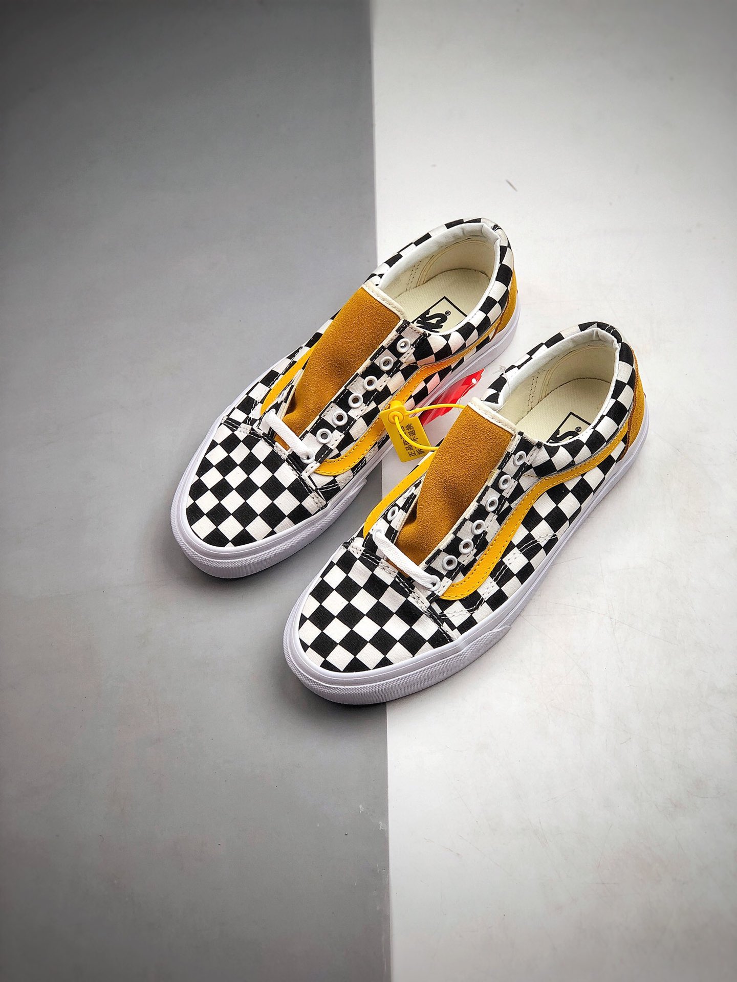 160 万斯 Vans Old Skool 原盒真标 硫化工艺 黑白棋盘格 限定配色 低帮街头滑板 QQ12