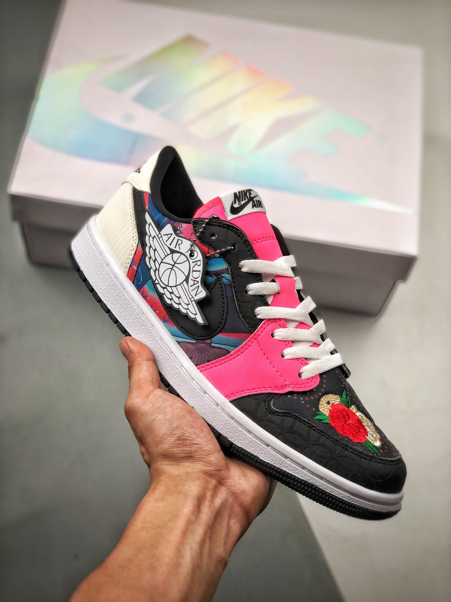 Apoyo al pago contra reembolso Air Jordan 1 Low "CNY" Baijia Yi #La parte superior combina elementos de diseño de los l…