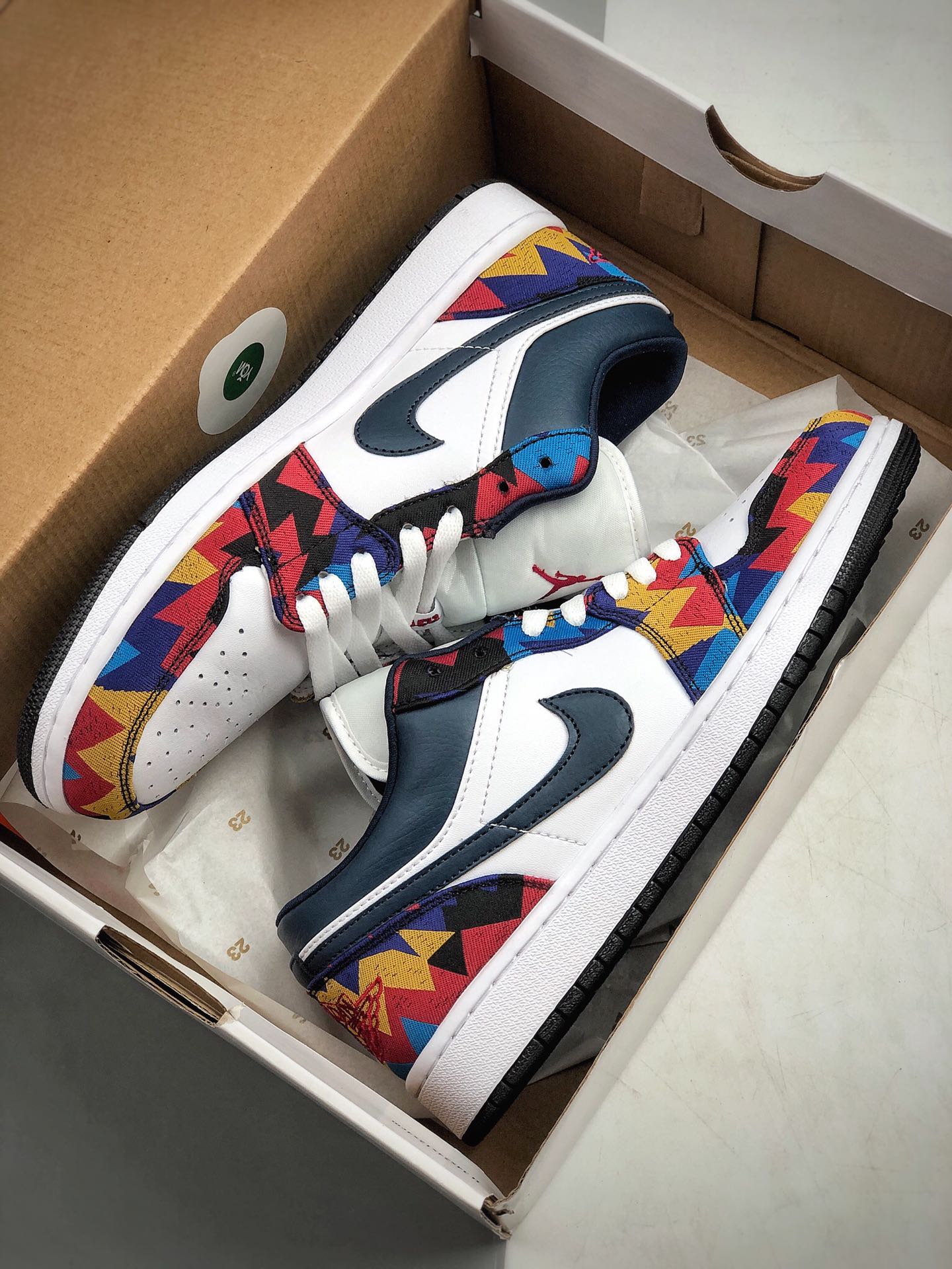 210  原盒真标Air Jordan 1 Low“Sweater”鞋款货号：CZ6491-142