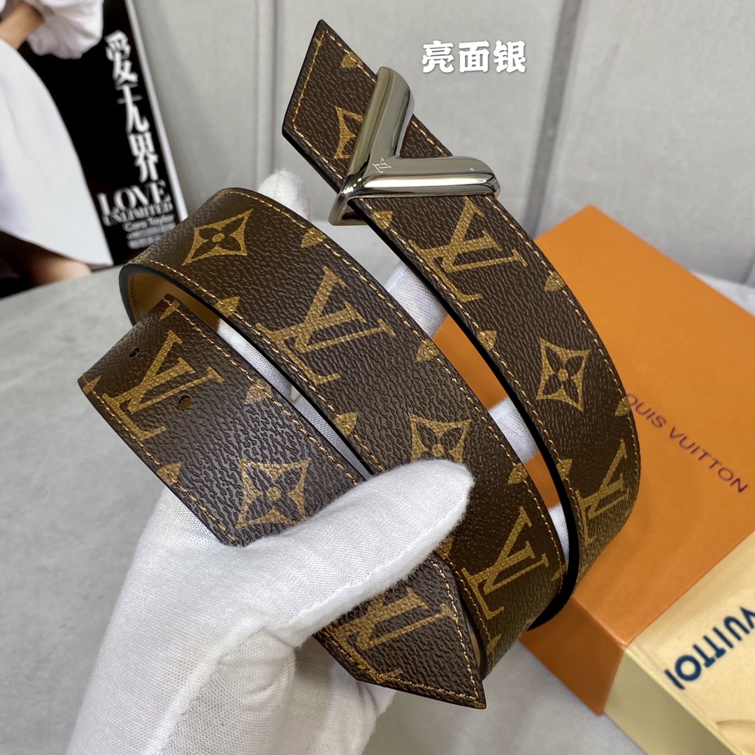 Louis Vuitton Belts Men Canvas