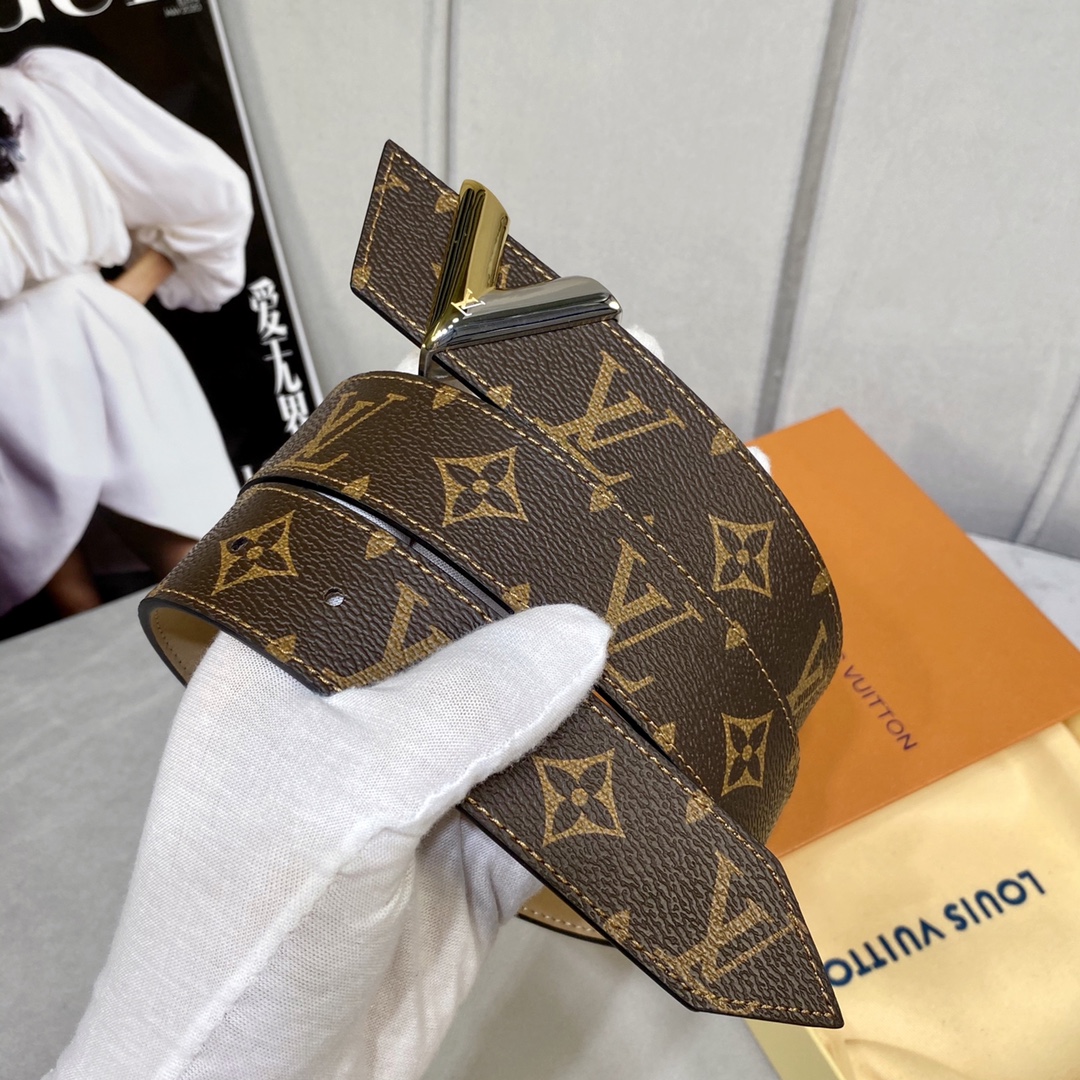 Louis Vuitton Belts Men Canvas