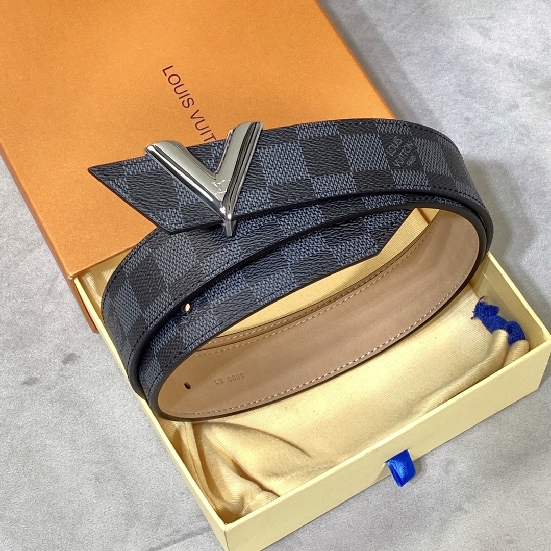 Louis Vuitton Belts Men Canvas