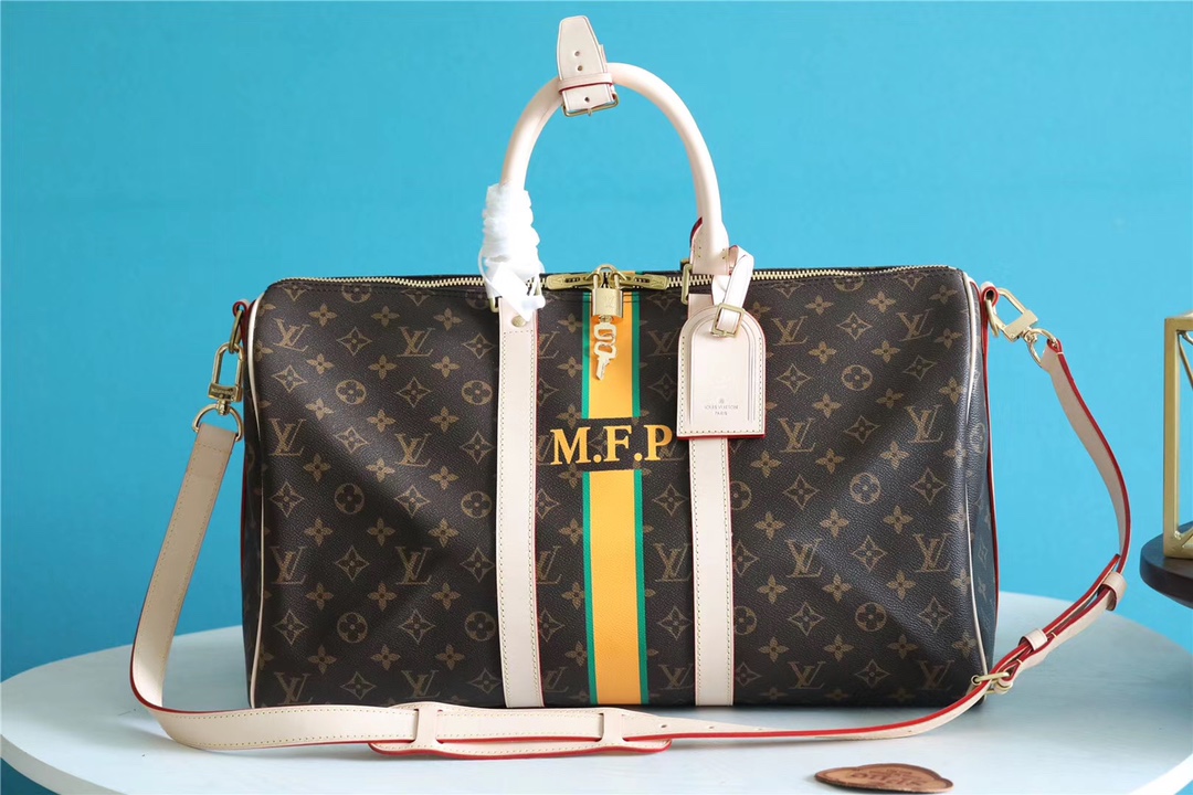 Louis Vuitton LV Keepall AAAAA
 Handbags Travel Bags Men Damier Graphite Canvas