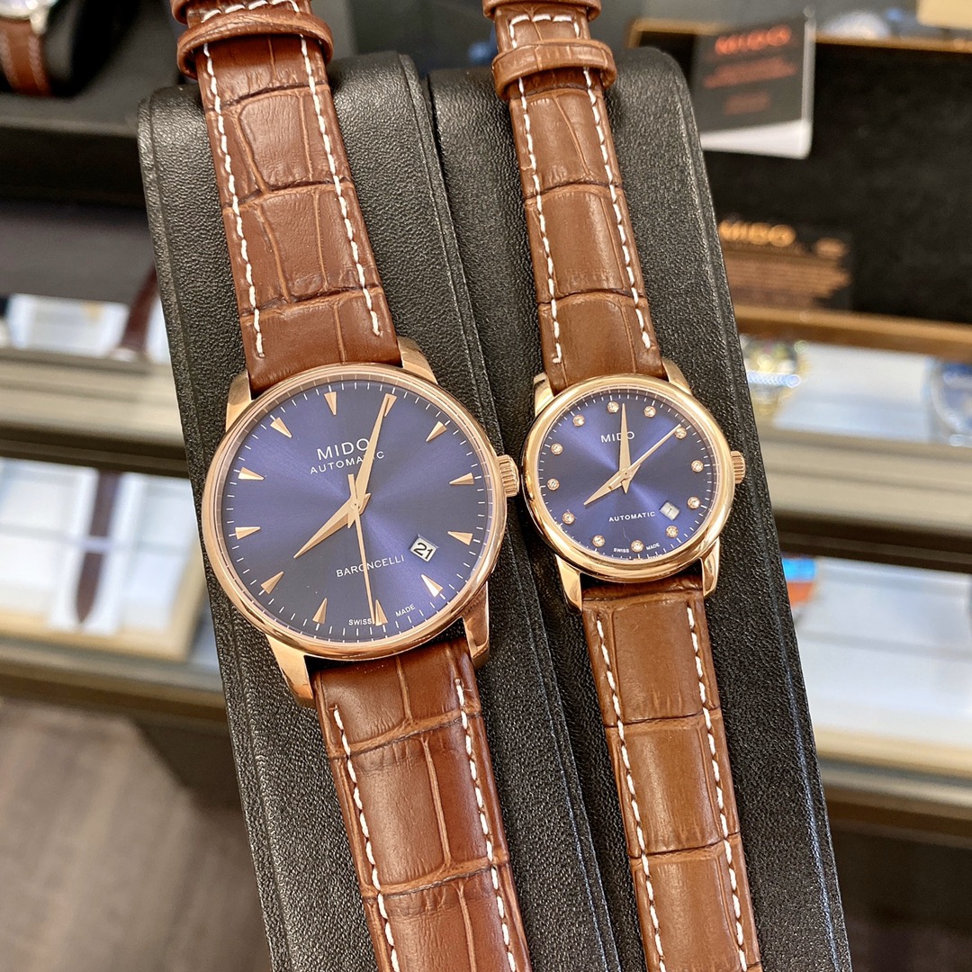 High-Quality Mido-Mido Belemselli Series Couple Watches with Imported Components - 图片 5