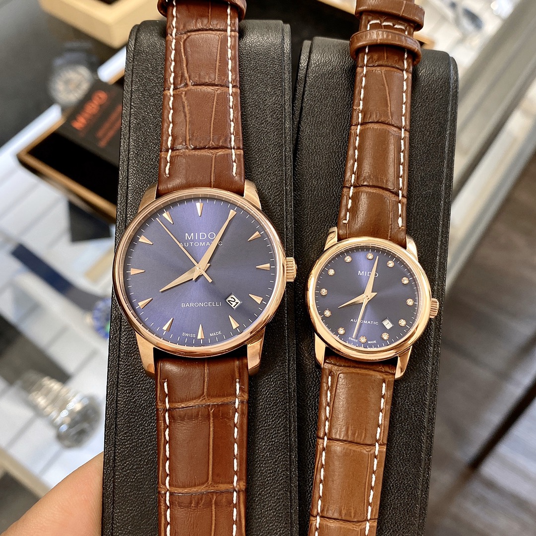 High-Quality Mido-Mido Belemselli Series Couple Watches with Imported Components - 图片 6