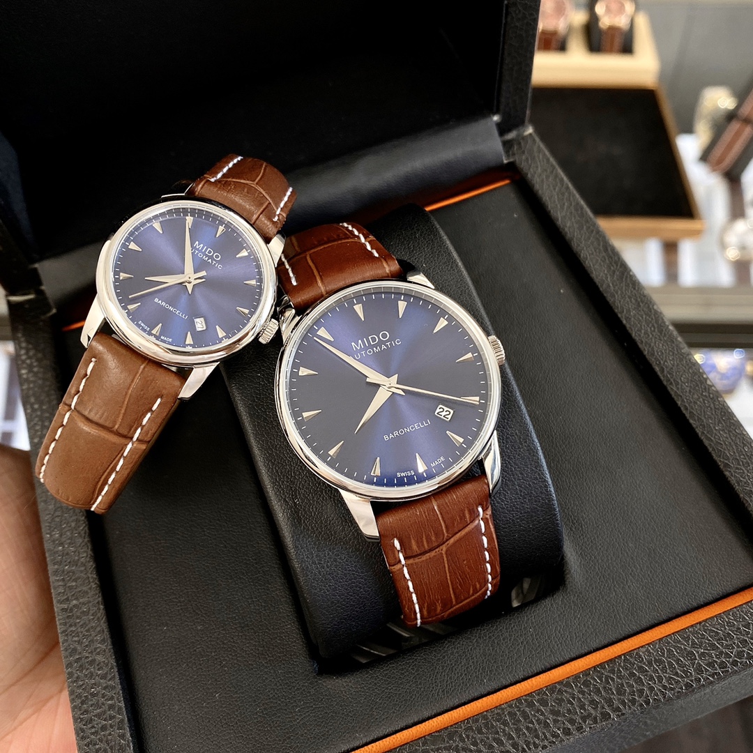High-Quality Mido-Mido Belemselli Series Couple Watches with Imported Components