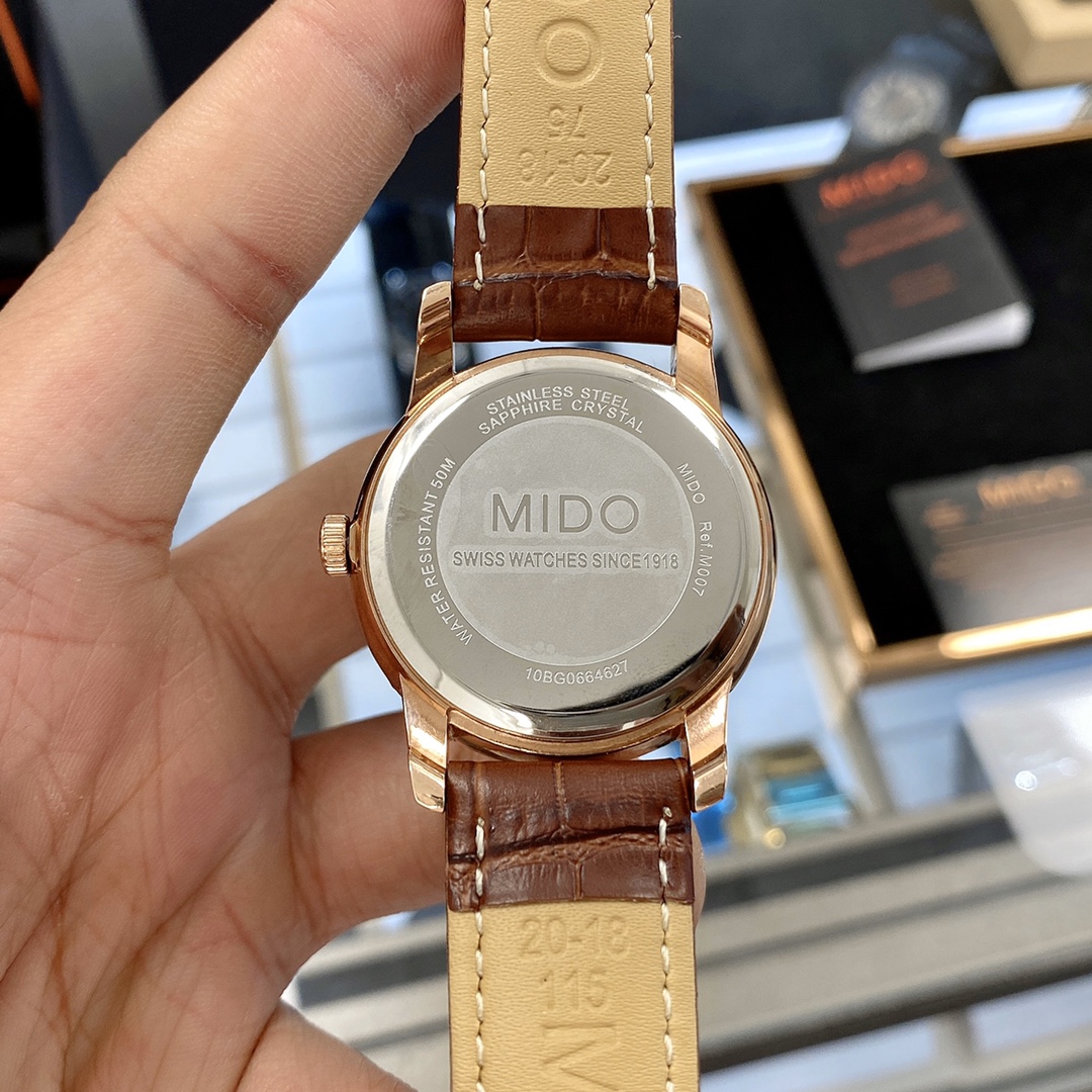 High-Quality Mido-Mido Belemselli Series Couple Watches with Imported Components - 图片 9