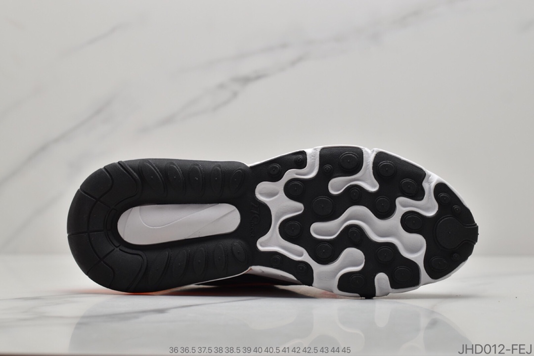 190  公司级耐克 Nike React Air Max 270 Just Do It 高桥盾网纱系列 机能半气垫跑步鞋 货号CQ4598-084