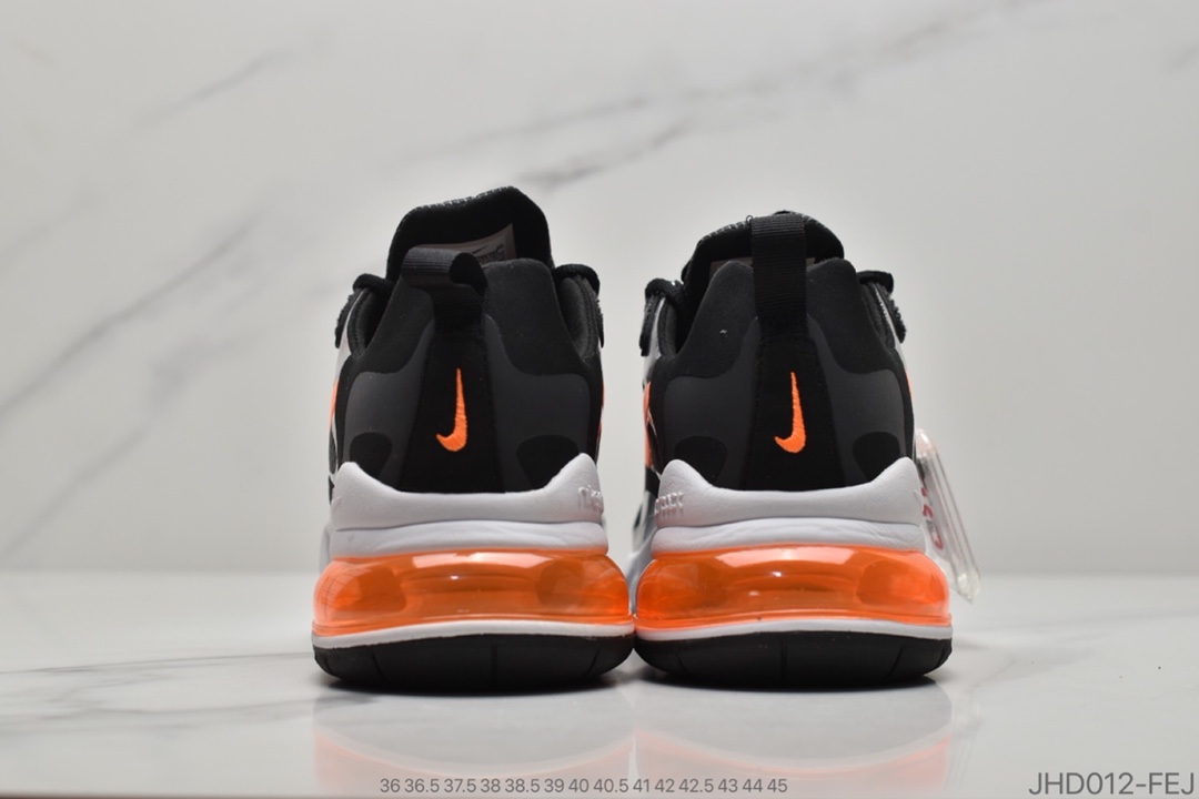 190  公司级耐克 Nike React Air Max 270 Just Do It 高桥盾网纱系列 机能半气垫跑步鞋 货号CQ4598-084