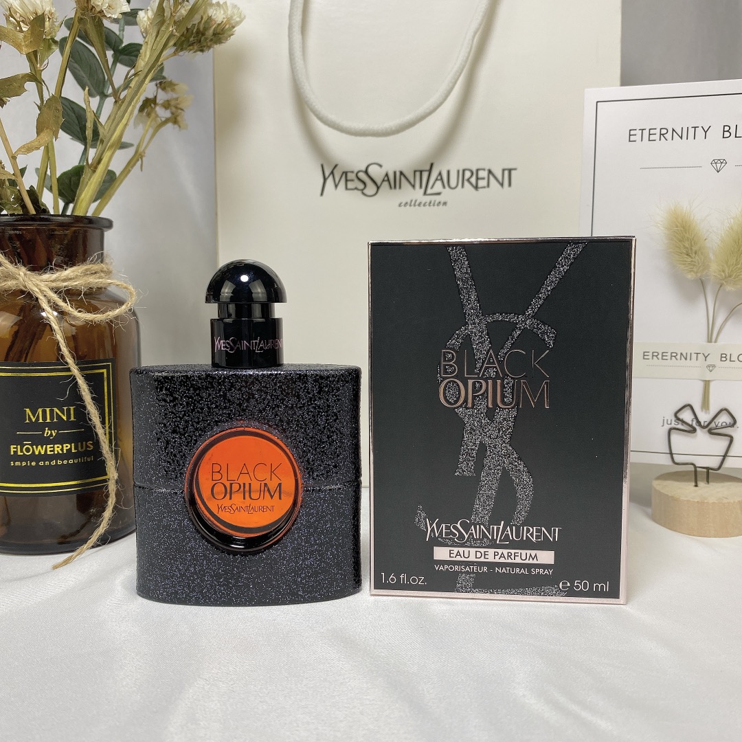 45. Perfume Yves Saint Laurent Black Opium 50ml 🔜 Calidad uno a uno❗️7919# Black Opium 50ml YSL Perfume de mujer Black…