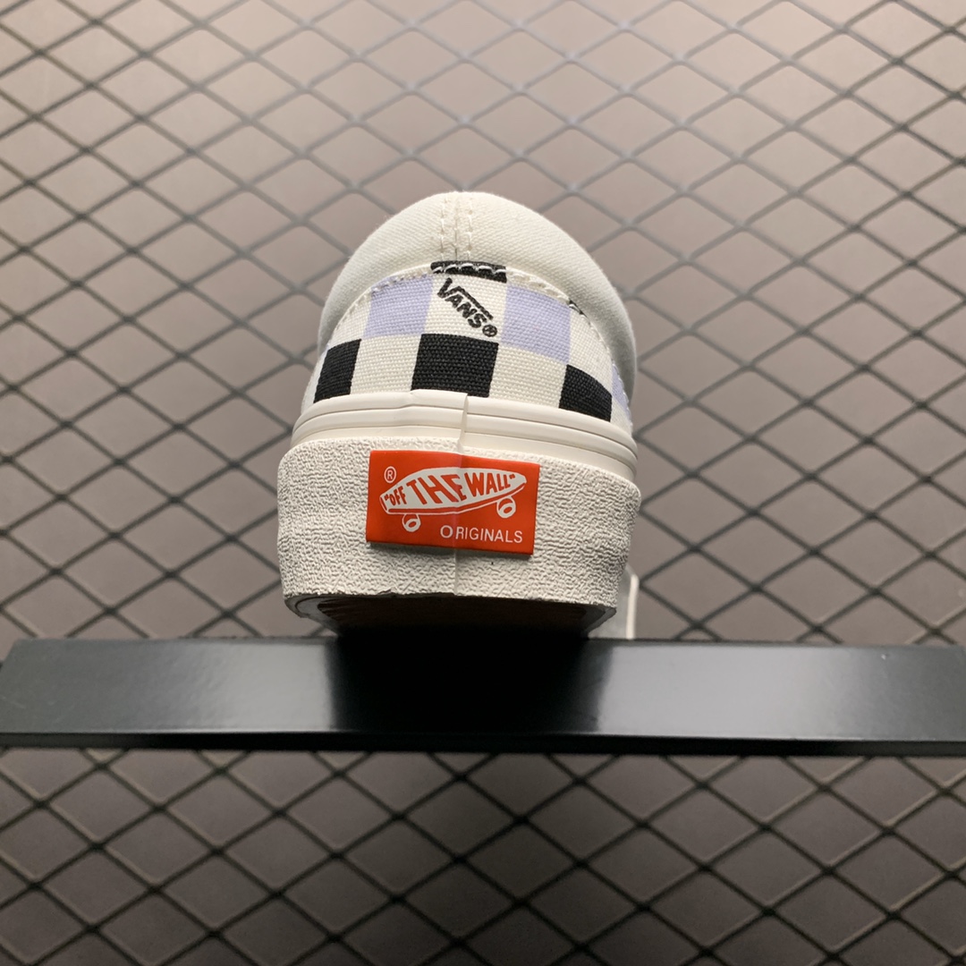 140 Vans 万斯 OG Cassic Slip-O 棋盘格低帮硫化休闲板鞋