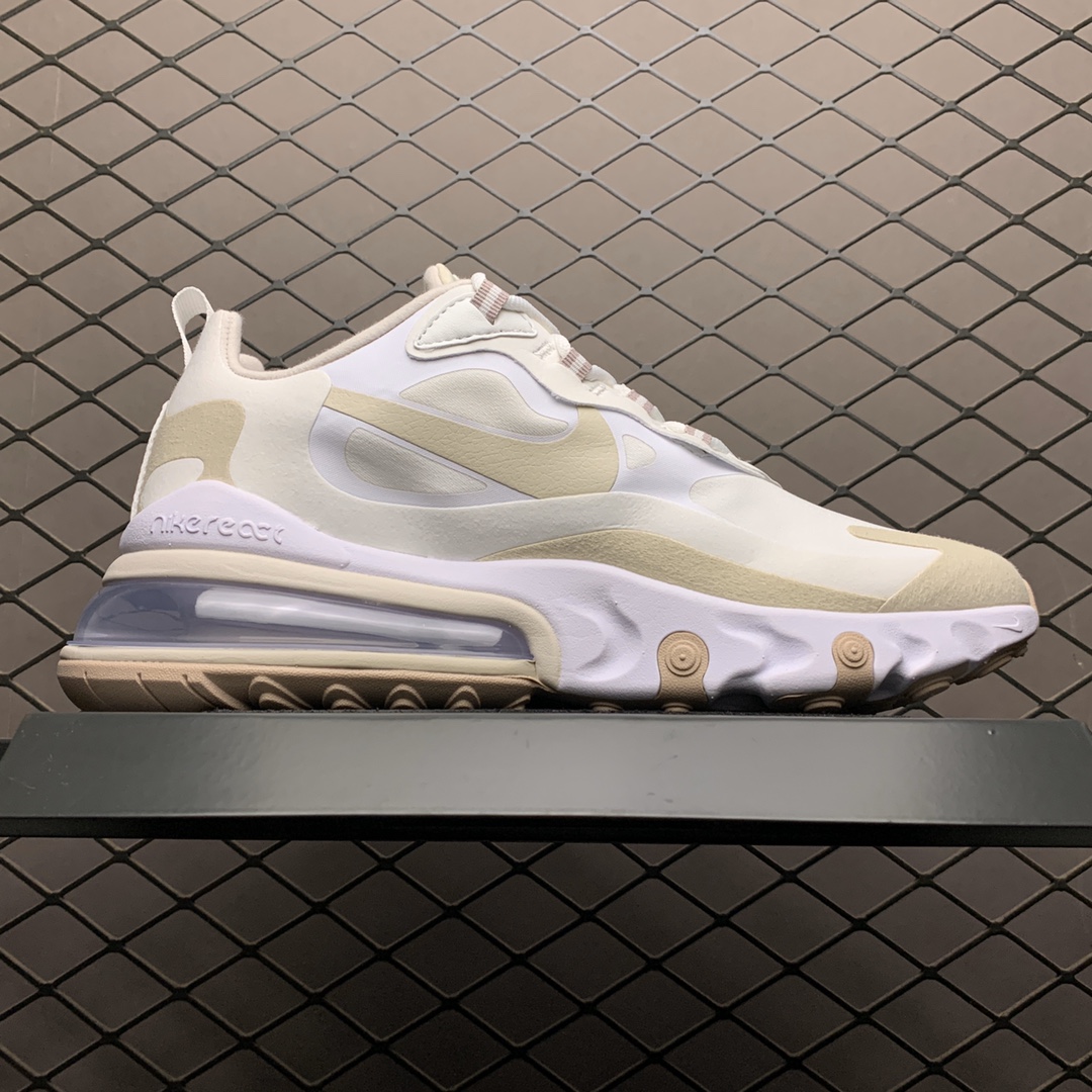 200 Nike Max 270 React 混合科技半掌气垫跑步鞋 CJ0619-102