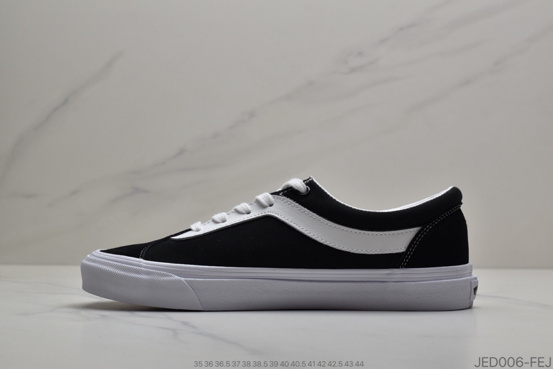150 VANS Bold Ni吴亦凡同款范斯VANS Bold Ni经典复古黑白低帮男女情侣款休闲帆布板鞋VN0A3WLPOS7