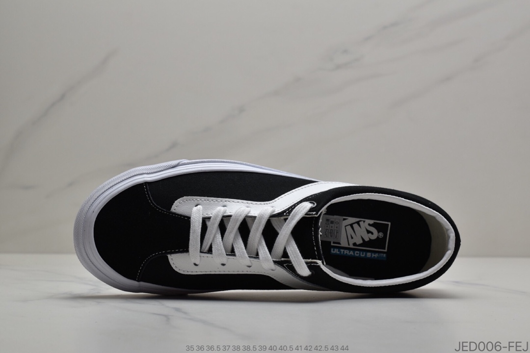 150 VANS Bold Ni吴亦凡同款范斯VANS Bold Ni经典复古黑白低帮男女情侣款休闲帆布板鞋VN0A3WLPOS7