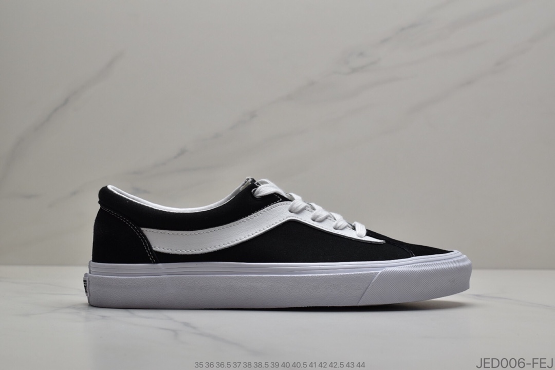150 VANS Bold Ni吴亦凡同款范斯VANS Bold Ni经典复古黑白低帮男女情侣款休闲帆布板鞋VN0A3WLPOS7
