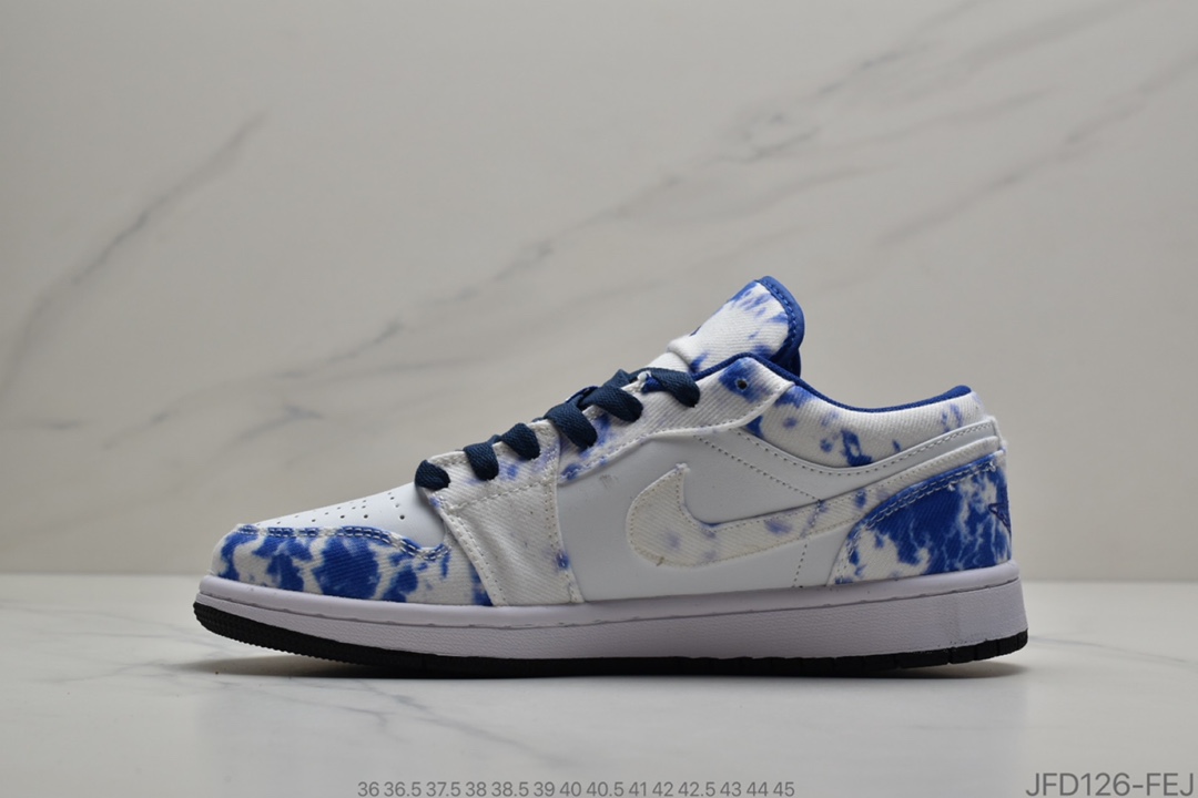 170 Air Jordan 1 Low“WASHED DENIM” 水洗牛仔布 货号：CZ8455 -100