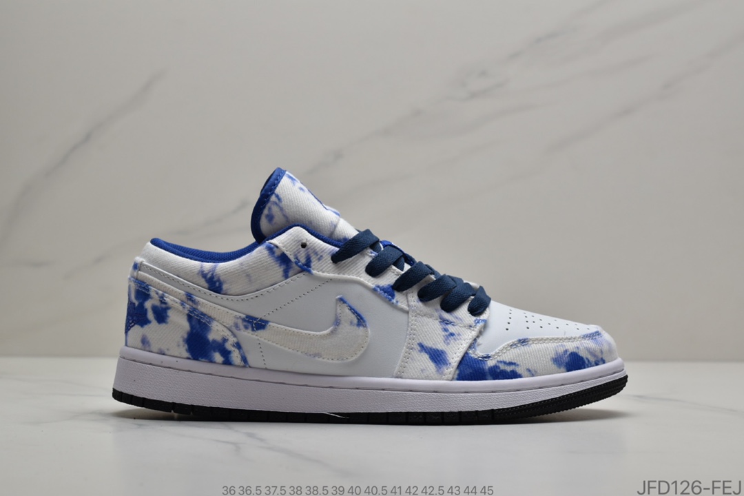 170 Air Jordan 1 Low“WASHED DENIM” 水洗牛仔布 货号：CZ8455 -100