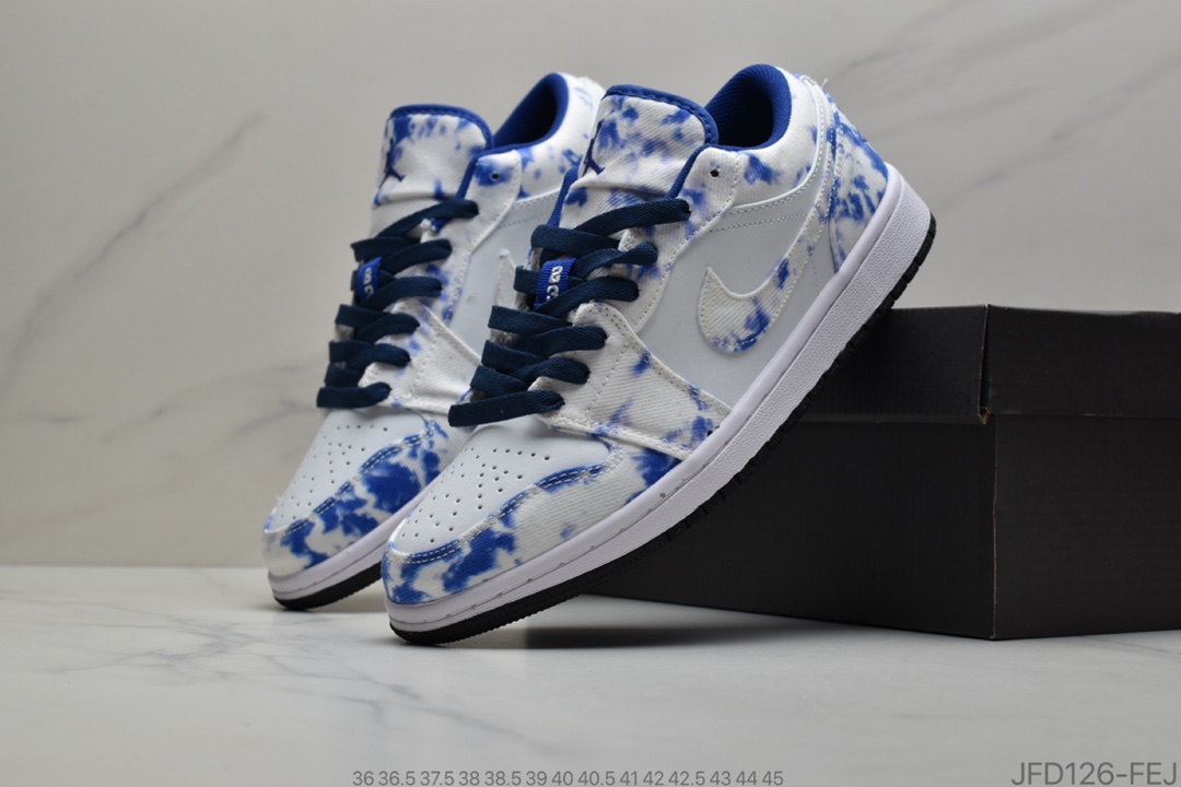 170 Air Jordan 1 Low“WASHED DENIM” 水洗牛仔布 货号：CZ8455 -100