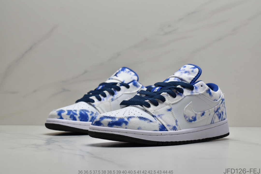 170 Air Jordan 1 Low“WASHED DENIM” 水洗牛仔布 货号：CZ8455 -100