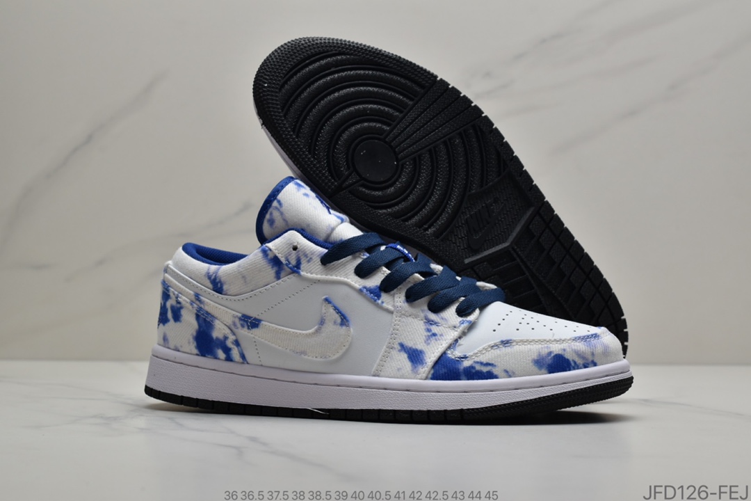 170 Air Jordan 1 Low“WASHED DENIM” 水洗牛仔布 货号：CZ8455 -100