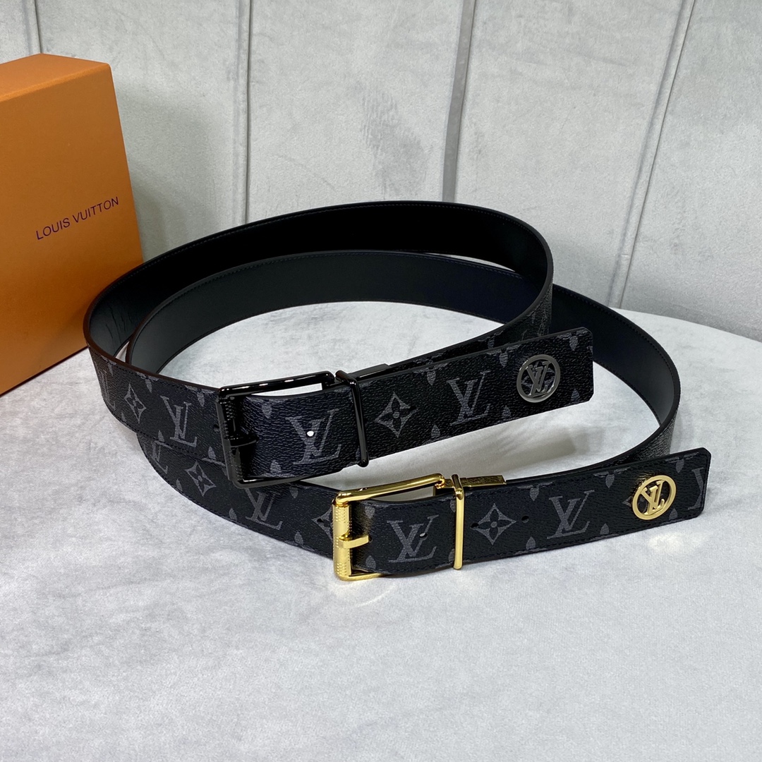 Louis Vuitton Belts Calfskin Cowhide